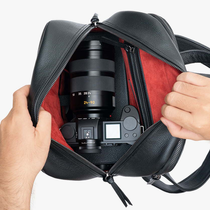 Rock n Roll Milano Backpack Blackを発売 ライカ最大3台とノートPCを収納できるレザーバックパック (2)